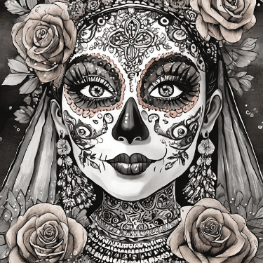 tatuajes de mujer de la santa muerte
