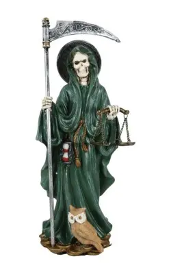 Ebros Gift Figura de Santa Muerte de pie con guadana jpg