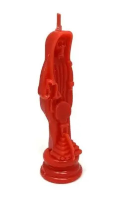 Santa Muerte Figura Vela Roja jpg