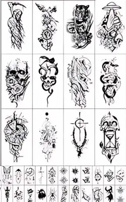 Tatuaje temporal para hombres paquete de 48 jpg