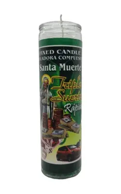Vela Santa Muerte Triple Suerte