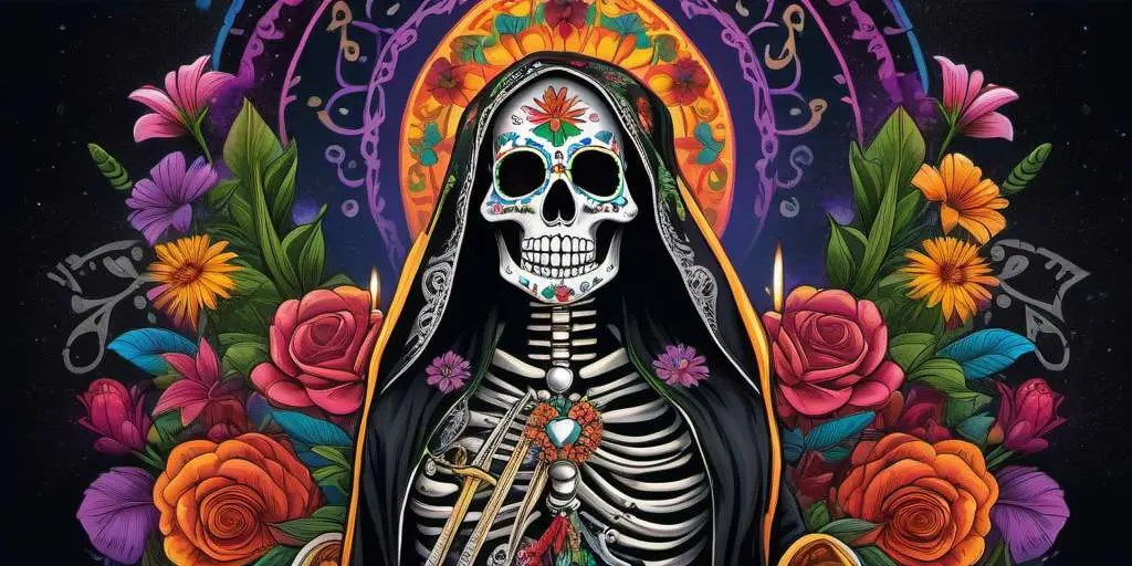 dibujos de la santa muerte