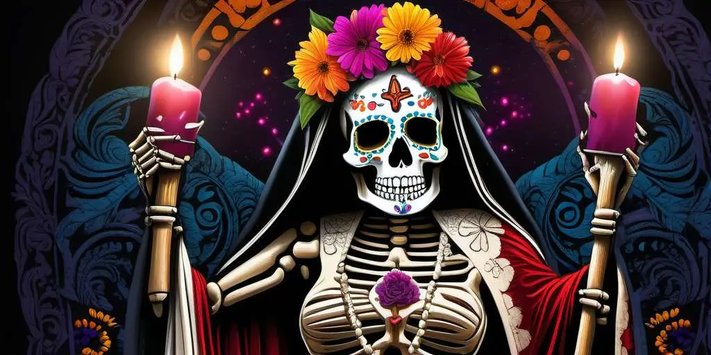 dibujos de la santa muerte