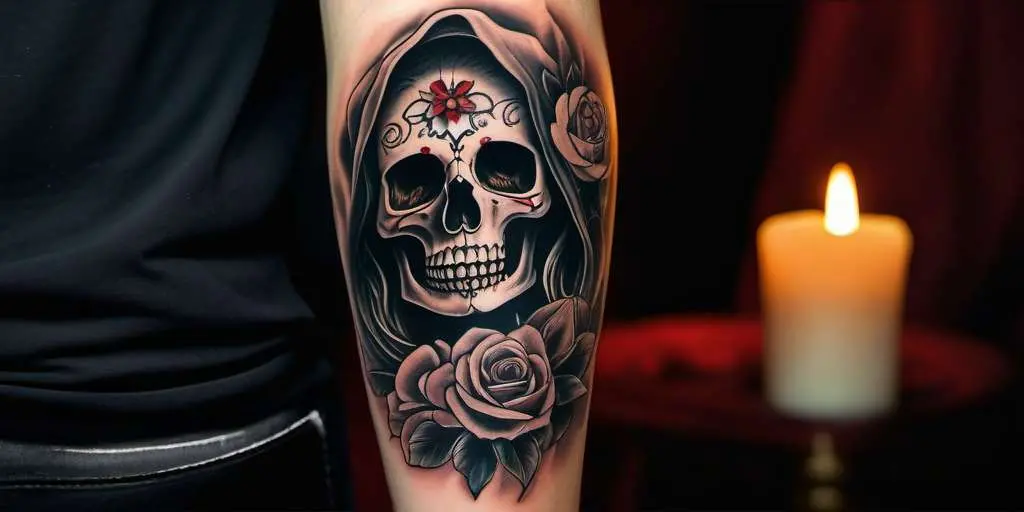 santa muerte tattoo