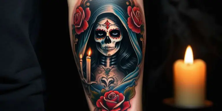 IMÁGENES Y SIMBOLOS 3 santa muerte tattoo