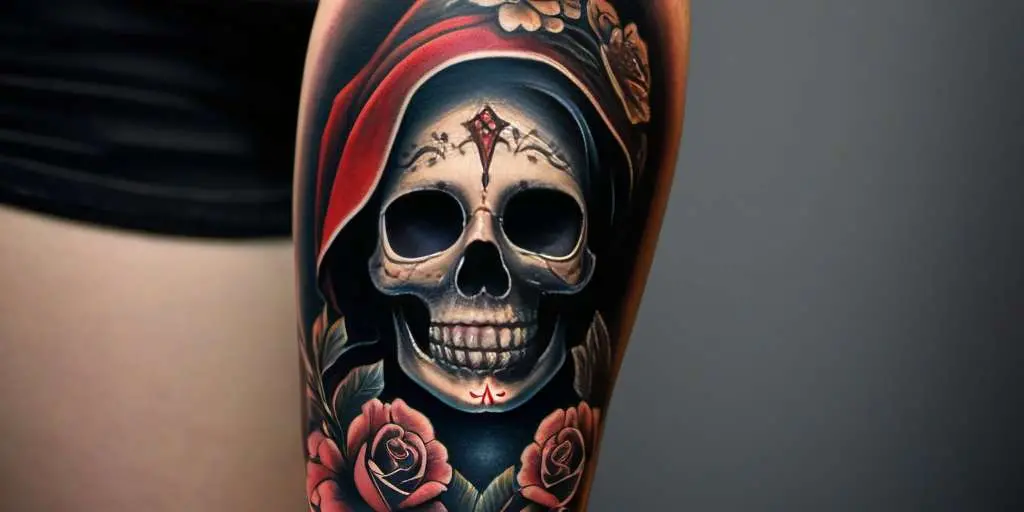 santa muerte tattoo