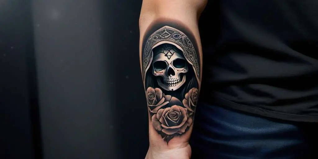santa muerte tattoo