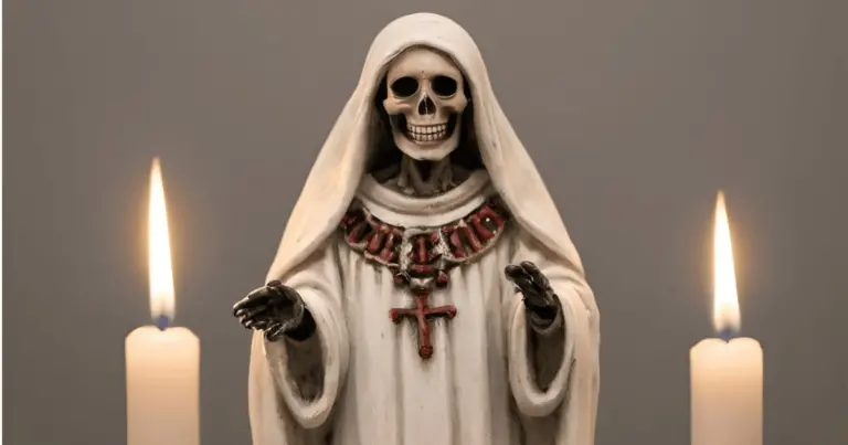 color blanco en la santa muerte